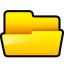 Generic Folder Yellow Open Icon 64x64 png
